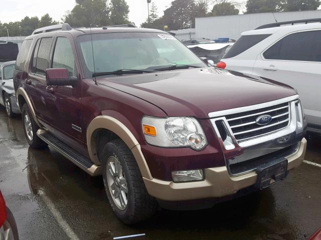 1FMEU74E47UB16731 - 2007 FORD EXPLORER E MAROON photo 1