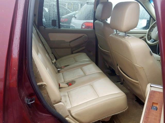 1FMEU74E47UB16731 - 2007 FORD EXPLORER E MAROON photo 6