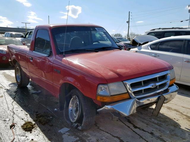 1FTYR10C9YPA20940 - 2000 FORD RANGER RED photo 1