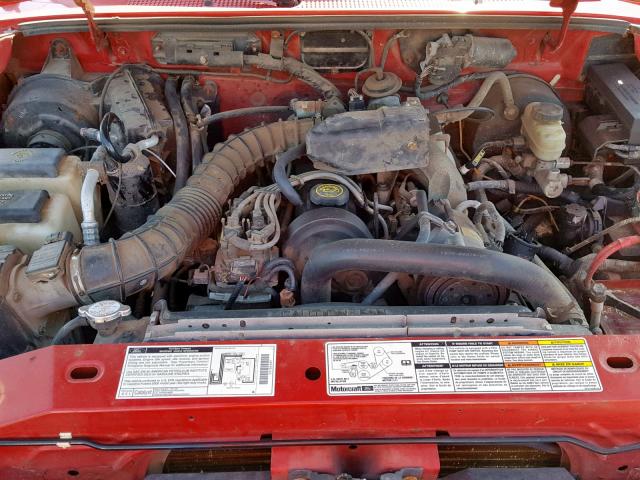 1FTYR10C9YPA20940 - 2000 FORD RANGER RED photo 7
