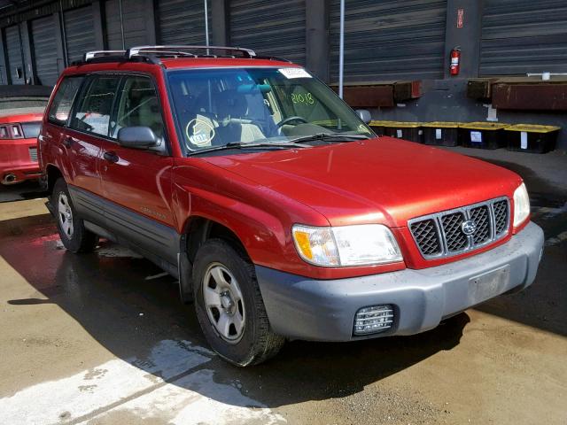 JF1SF63582H728936 - 2002 SUBARU FORESTER L RED photo 1