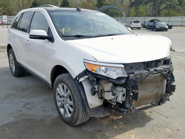 2FMDK3KC4EBA94616 - 2014 FORD EDGE LIMIT WHITE photo 1