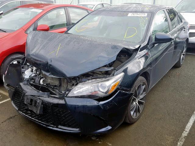 4T1BF1FK0FU883827 - 2015 TOYOTA CAMRY LE BLACK photo 2