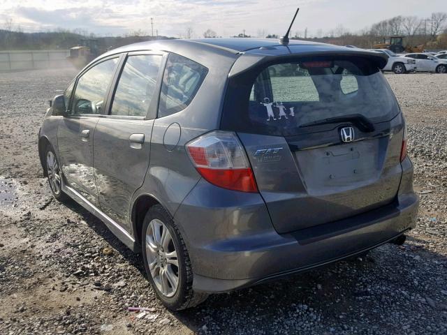 JHMGE8H58BC022293 - 2011 HONDA FIT SPORT GRAY photo 3