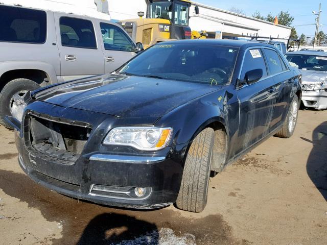 2C3CCARG6DH505363 - 2013 CHRYSLER 300 BLACK photo 2