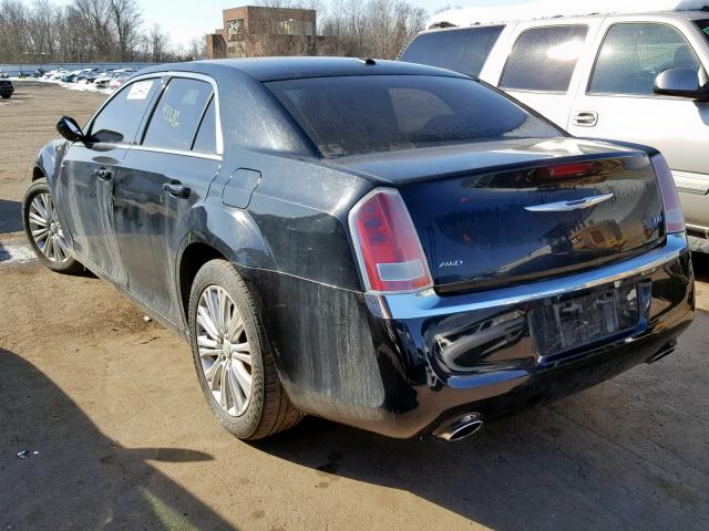 2C3CCARG6DH505363 - 2013 CHRYSLER 300 BLACK photo 3