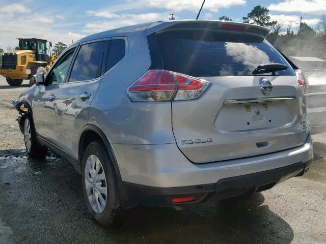 KNMAT2MT1FP578927 - 2015 NISSAN ROGUE S SILVER photo 3