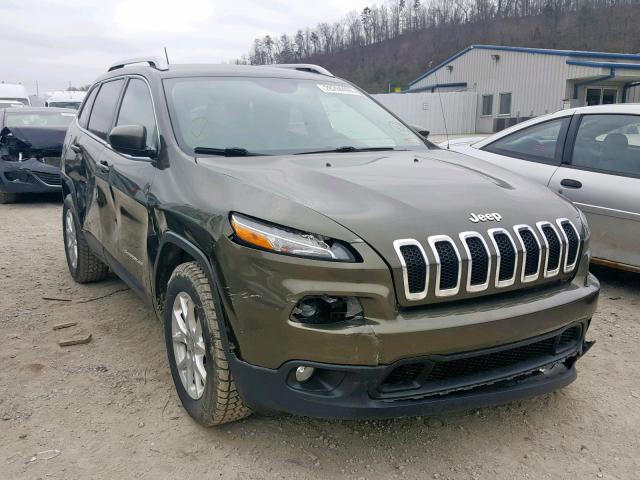 1C4PJMCSXEW290803 - 2014 JEEP CHEROKEE L GREEN photo 1