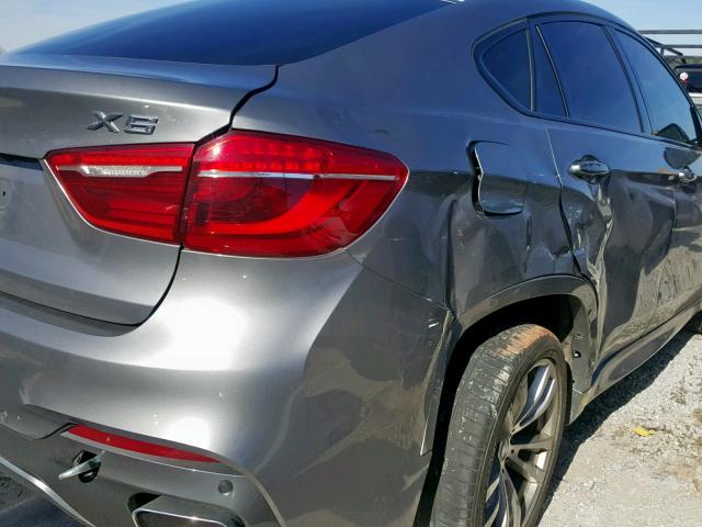 5UXKU2C58F0N76698 - 2015 BMW X6 XDRIVE3 GRAY photo 10