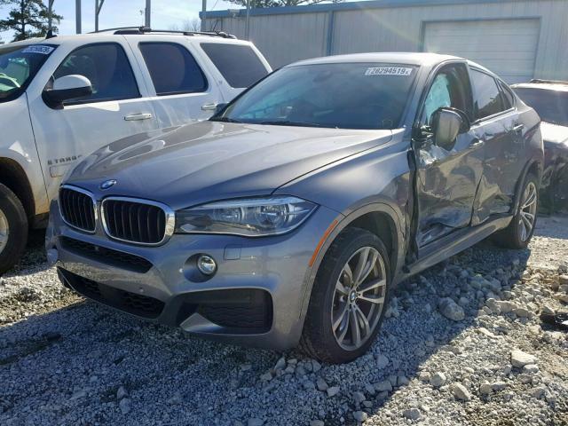 5UXKU2C58F0N76698 - 2015 BMW X6 XDRIVE3 GRAY photo 2