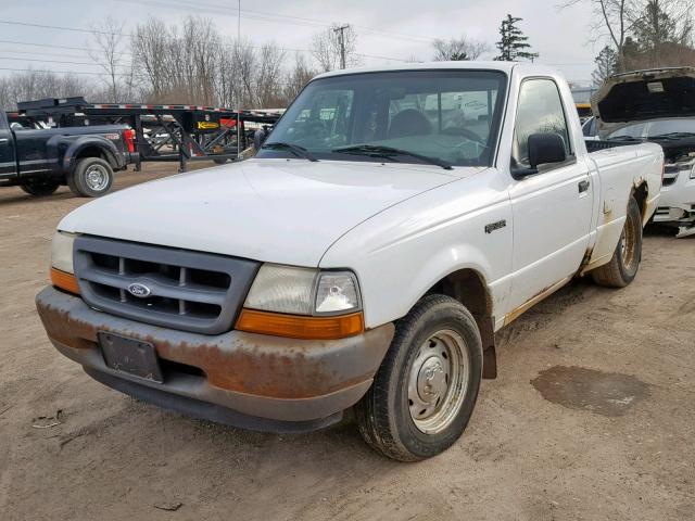 1FTYR10CXYTA37012 - 2000 FORD RANGER WHITE photo 2