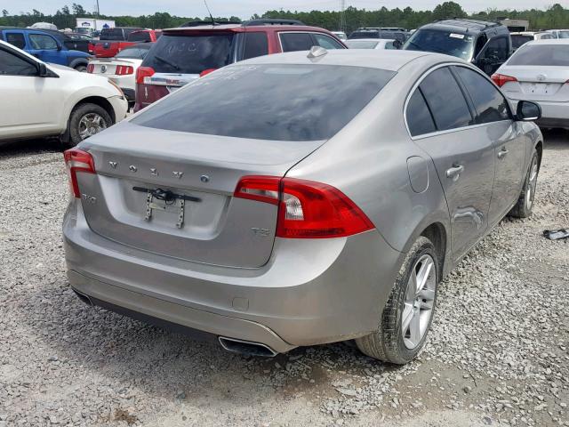 YV126MFB9F2300425 - 2015 VOLVO S60 PREMIE GRAY photo 4