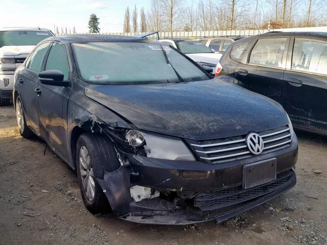 1VWAP7A37EC013056 - 2014 VOLKSWAGEN PASSAT S BLACK photo 1