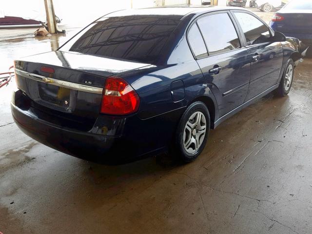 1G1ZS51F66F222039 - 2006 CHEVROLET MALIBU LS BLUE photo 4