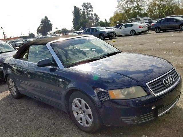 WAUAT48H93K013395 - 2003 AUDI A4 3.0 CAB BLUE photo 1