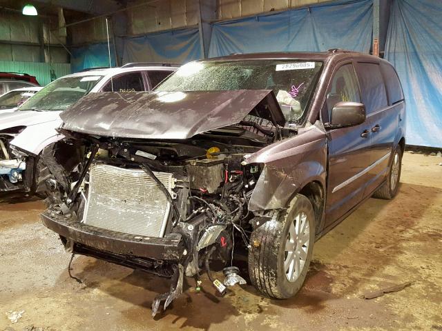 2C4RC1BG5GR141175 - 2016 CHRYSLER TOWN & COU GRAY photo 2