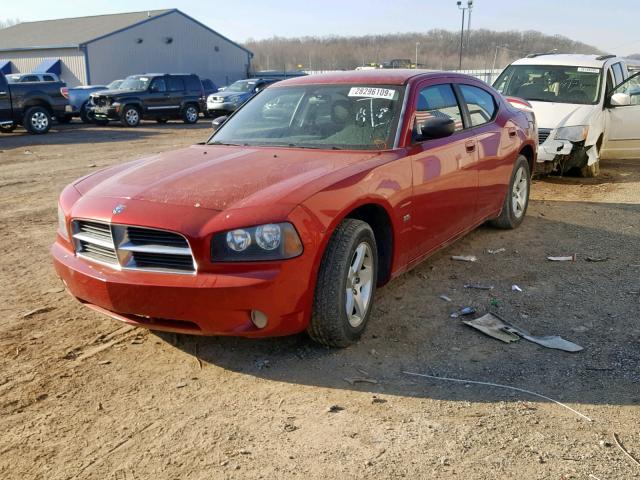 2B3KA33V49H571676 - 2009 DODGE CHARGER SX RED photo 2