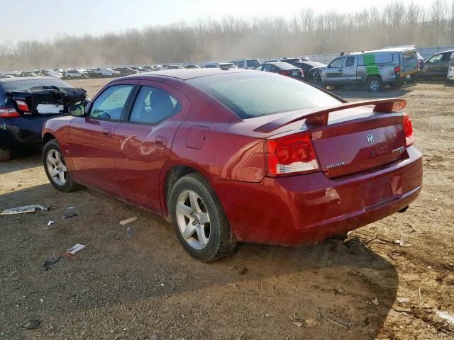 2B3KA33V49H571676 - 2009 DODGE CHARGER SX RED photo 3