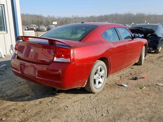 2B3KA33V49H571676 - 2009 DODGE CHARGER SX RED photo 4