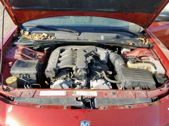 2B3KA33V49H571676 - 2009 DODGE CHARGER SX RED photo 7