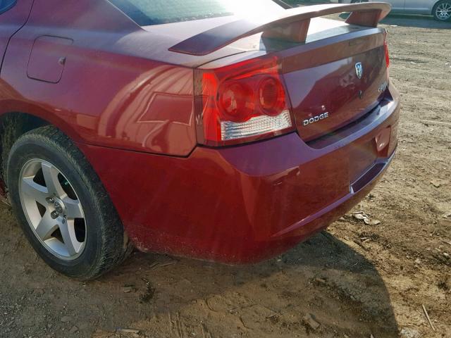 2B3KA33V49H571676 - 2009 DODGE CHARGER SX RED photo 9