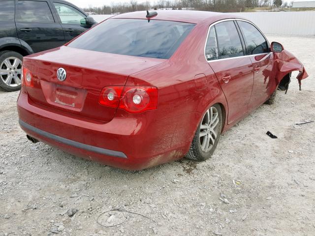 3VWSF71K46M736443 - 2006 VOLKSWAGEN JETTA 2.5 RED photo 4