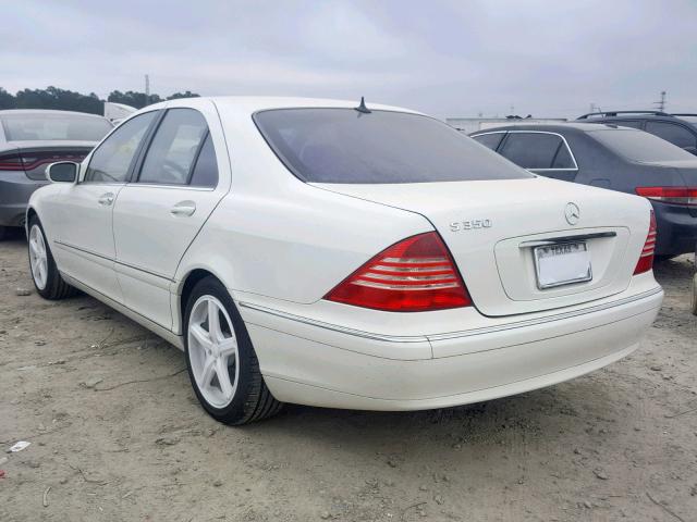 WDBNF67J76A477032 - 2006 MERCEDES-BENZ S 350 WHITE photo 3