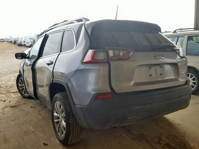 1C4PJLCB7KD144165 - 2019 JEEP CHEROKEE L SILVER photo 3