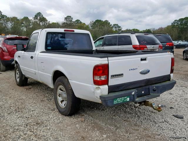 1FTYR10D17PA71470 - 2007 FORD RANGER WHITE photo 3