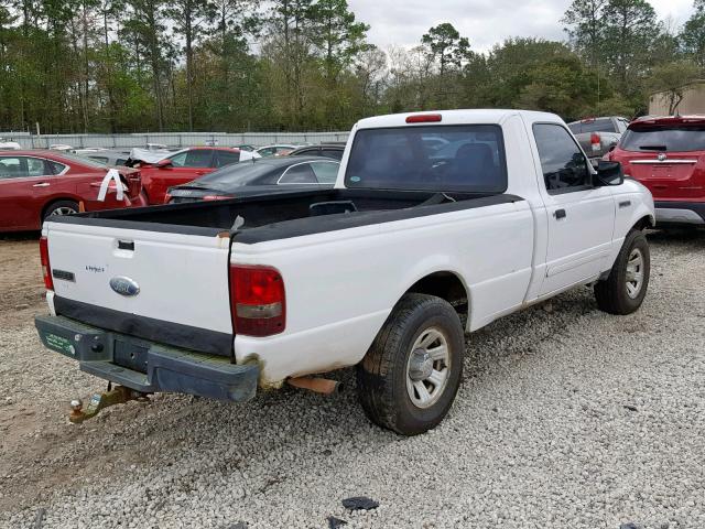 1FTYR10D17PA71470 - 2007 FORD RANGER WHITE photo 4