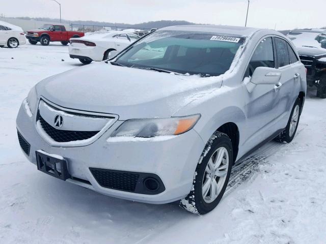 5J8TB4H36DL023396 - 2013 ACURA RDX SILVER photo 2