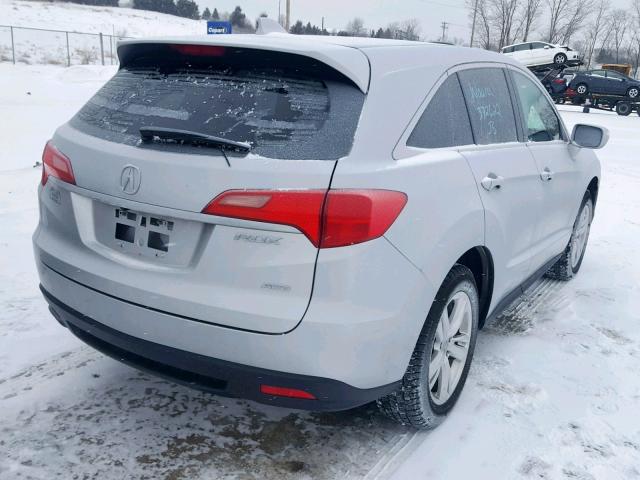 5J8TB4H36DL023396 - 2013 ACURA RDX SILVER photo 4