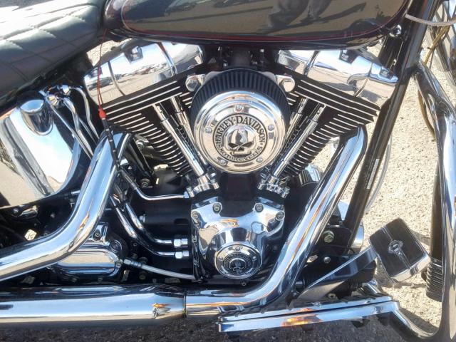 1HD1BWB145Y046171 - 2005 HARLEY-DAVIDSON FLSTCI BURGUNDY photo 7