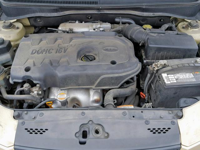 KNADE123776272856 - 2007 KIA RIO BASE TAN photo 7