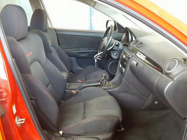 JM1BK34L691191262 - 2009 MAZDA SPEED 3 RED photo 5