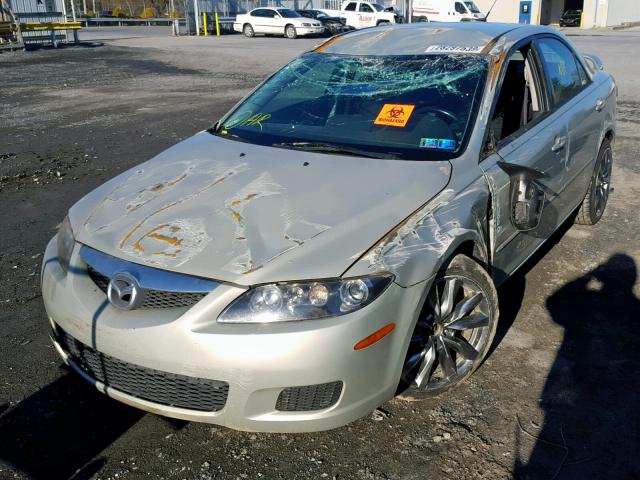 1YVHP80D865M24466 - 2006 MAZDA 6 S SILVER photo 2