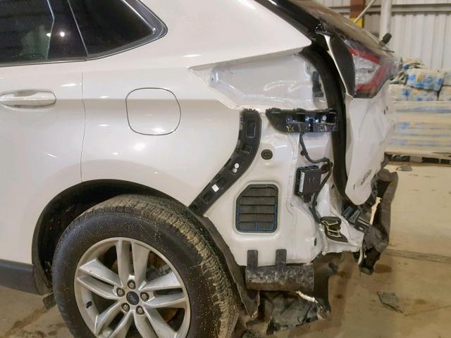 2FMPK3J85GBC23380 - 2016 FORD EDGE SEL WHITE photo 9