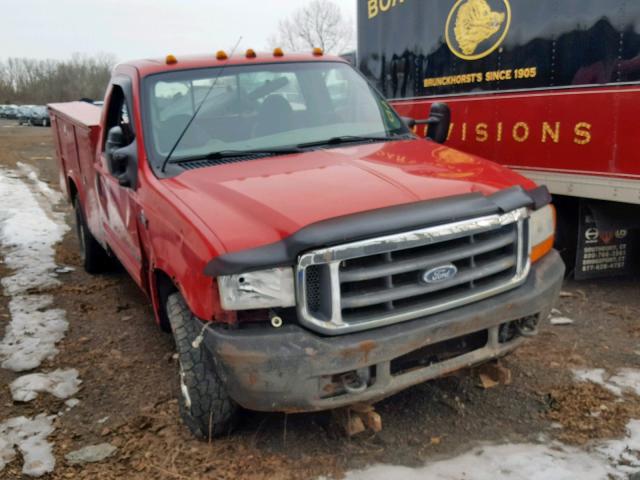 3FTSF31F61MA68586 - 2001 FORD F350 SRW S RED photo 1