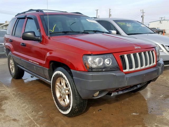 1J4GW48S64C389154 - 2004 JEEP GRAND CHER RED photo 1