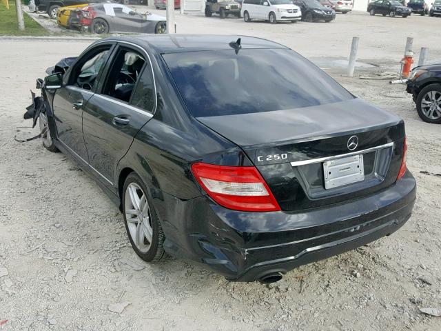 WDDGF4HBXDR294959 - 2013 MERCEDES-BENZ C 250 BLACK photo 3