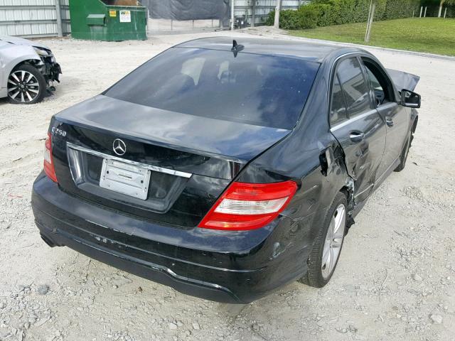 WDDGF4HBXDR294959 - 2013 MERCEDES-BENZ C 250 BLACK photo 4