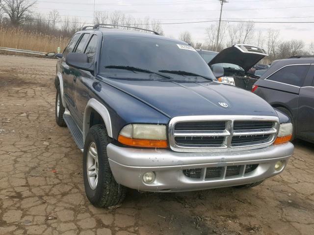 1D4HS48N93F511327 - 2003 DODGE DURANGO SL BLUE photo 1