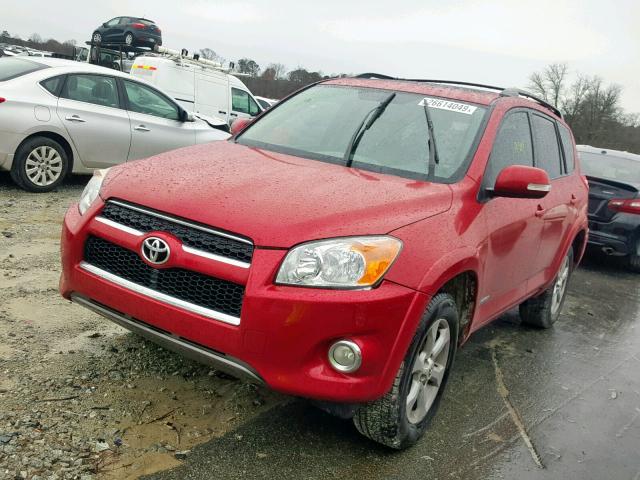 2T3YF4DV6BW098819 - 2011 TOYOTA RAV4 LIMIT RED photo 2