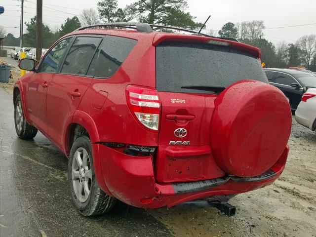 2T3YF4DV6BW098819 - 2011 TOYOTA RAV4 LIMIT RED photo 3