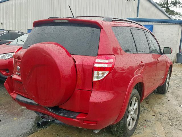 2T3YF4DV6BW098819 - 2011 TOYOTA RAV4 LIMIT RED photo 4