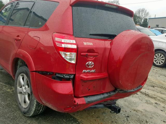 2T3YF4DV6BW098819 - 2011 TOYOTA RAV4 LIMIT RED photo 9