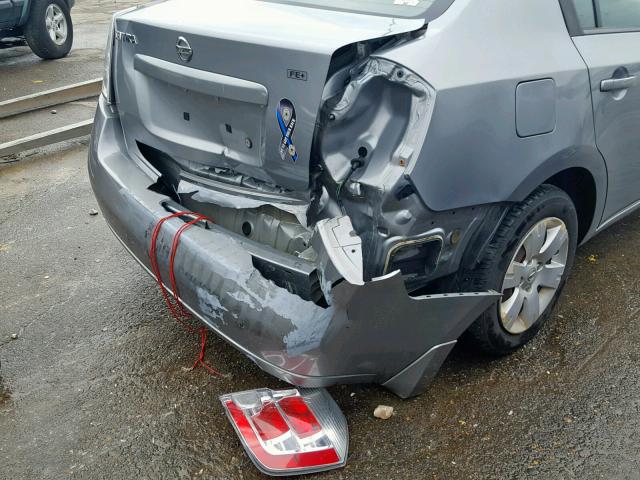 3N1AB61E29L635655 - 2009 NISSAN SENTRA 2.0 GRAY photo 9