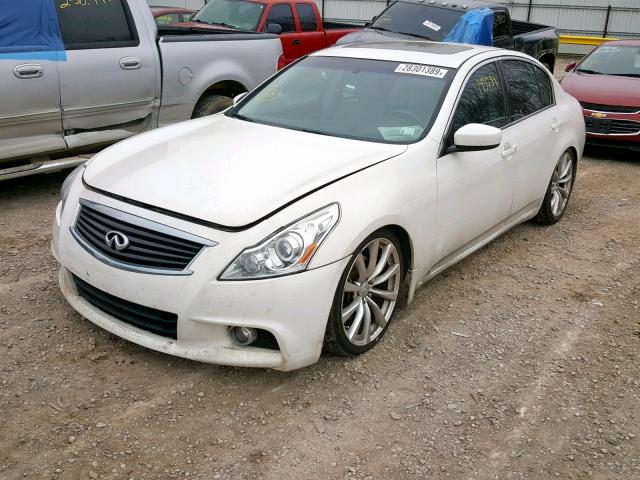 JNKCV61EX9M013919 - 2009 INFINITI G37 BASE WHITE photo 2