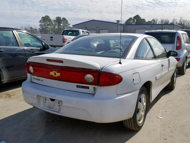 1G1JF12F157188643 - 2005 CHEVROLET CAVALIER L WHITE photo 4