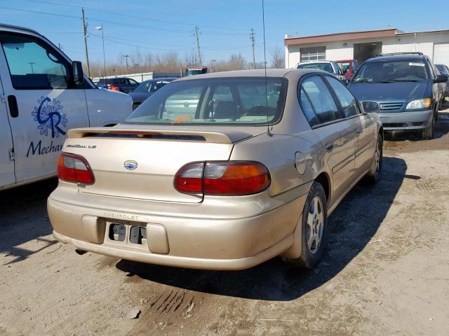 1G1NE52J62M535736 - 2002 CHEVROLET MALIBU LS GOLD photo 4